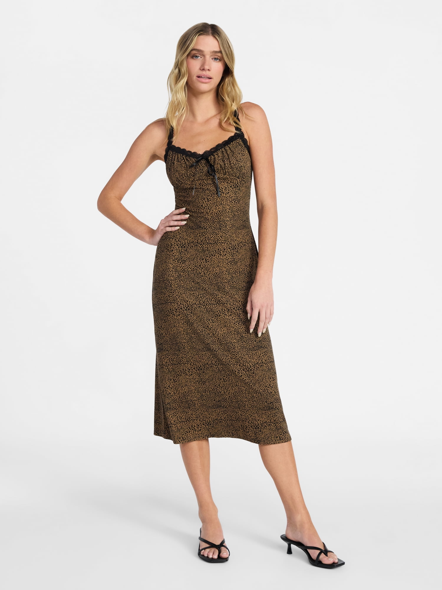 No Boundaries Lace Strap Midi Dress Women s