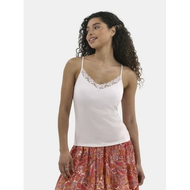 No Boundaries Lace Trim Cami, Women's