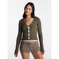 thumbnail image 1 of No Boundaries Lace Trim Cardigan, Women's XXS-XXL, 1 of 5