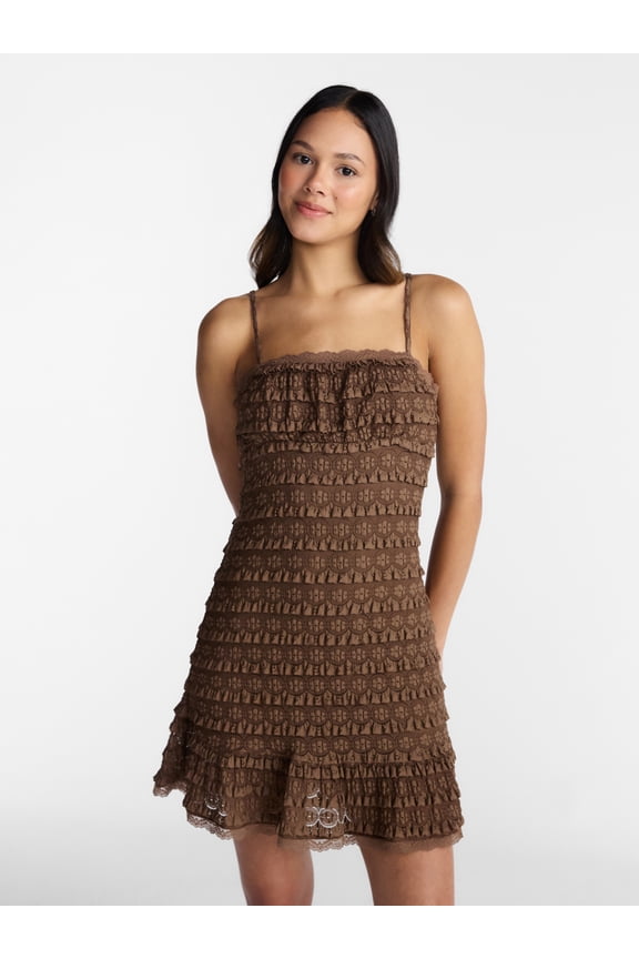 Lace Ruffle Mini Dress, Women’s XXS-XXL