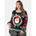 thumbnail image 1 of No Boundaries Christmas Sweater, Midweight, Women's and Women’s Plus, 1 of 5