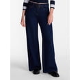 thumbnail image 1 of No Boundaries Low Rise Cotton Baggy Jeans, 31.5'' Inseam, Women's 00-26W, 1 of 5