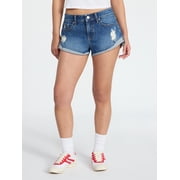 No Boundaries Women's Low Rise Slouchy Shorts, 00-20