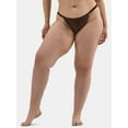 thumbnail image 1 of No Boundaries Women's Low Waist High Leg Cheeky Bikini Bottoms, Sizes XXS-XXL, 1 of 4