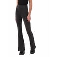 thumbnail image 1 of No Boundaries Lurex Flare Pants, 31” Inseam, Women’s and Women’s Plus, 1 of 5