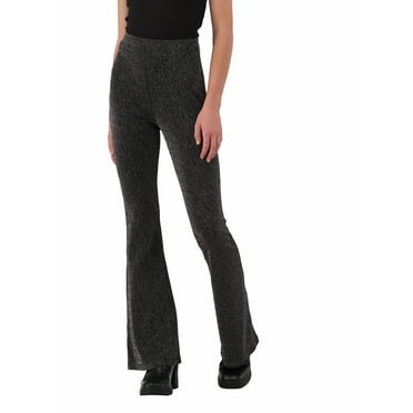 No Boundaries Lurex Flare Pants, 31” Inseam, Women’s and Women’s Plus