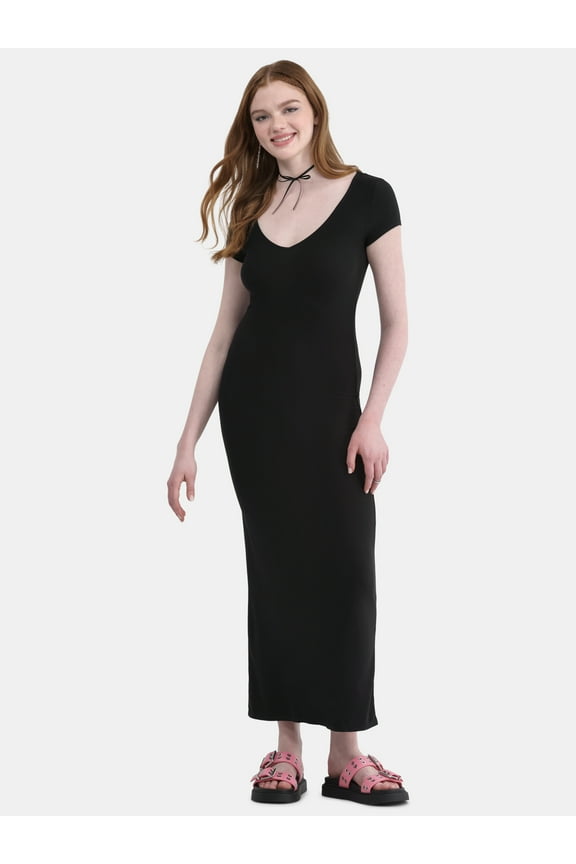 Maxi Dress with Cap Sleeves, Women's XXS-XXL