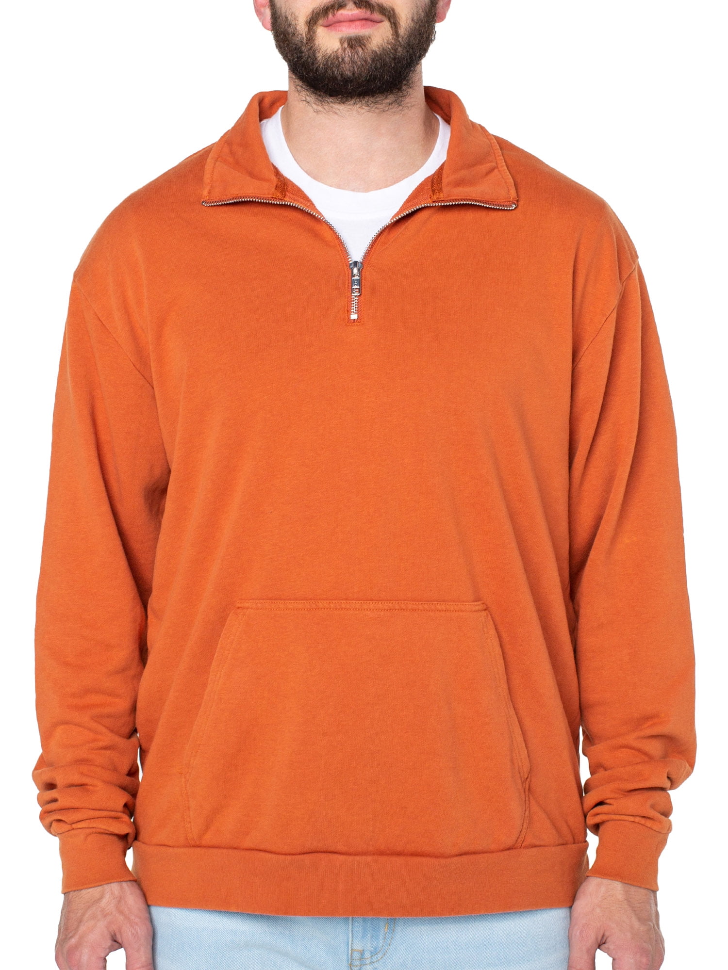 No Boundaries Men s Big Men s 1 4 Zip Sweatshirt Sizes XS 3XL 