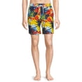 thumbnail image 1 of No Boundaries Men's & Big Men's 7" Printed Swim Trunks, 1 of 5