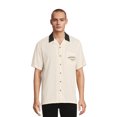 thumbnail image 1 of No Boundaries Men's & Big Men's Bowling Shirt with Short Sleeves, Sizes XS-3XL, 1 of 5