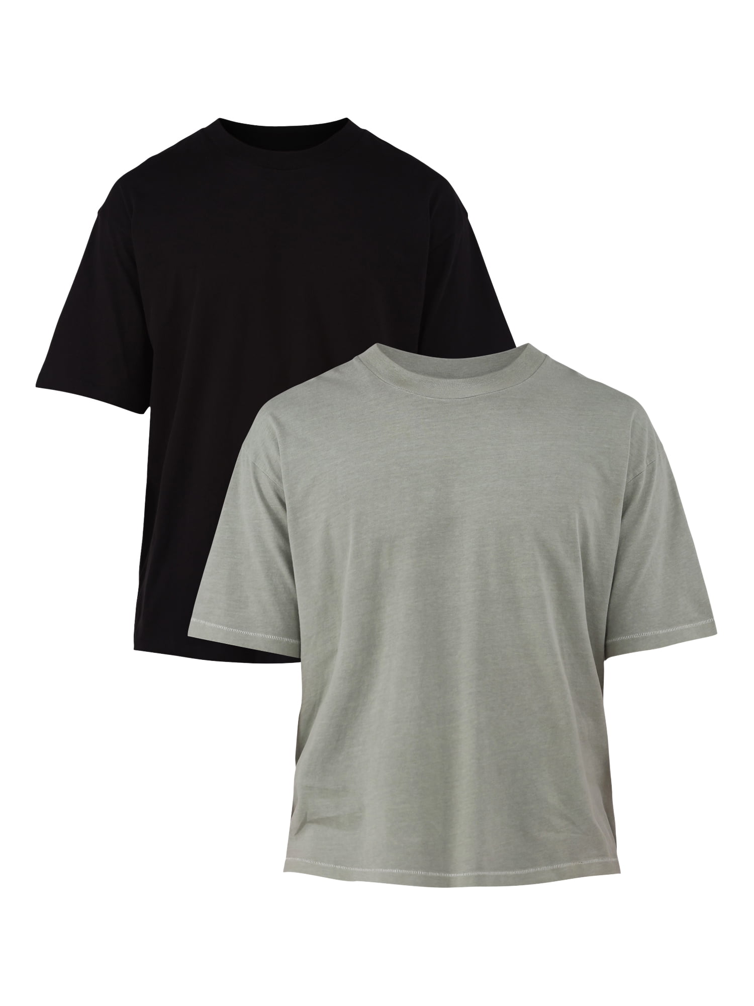 No Boundaries Boxy Cropped Tee - Oversized Fit men's Shirt