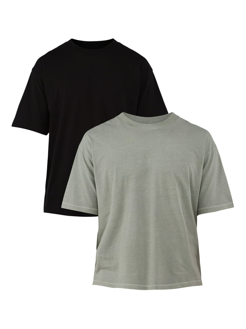 No Boundaries Boxy Cropped Tee - Oversized Fit men's Shirt