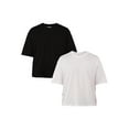 thumbnail image 1 of No Boundaries Boxy Cropped Tee, 2-Pack, Men's and Big Men's, 1 of 7