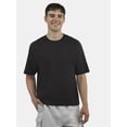 thumbnail image 1 of No Boundaries Cotton Oversized Cropped Tee with Short Sleeves, Men's and Big Men's XS-5XL, 1 of 6