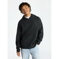 thumbnail image 1 of No Boundaries Brushed Hooded Sweater with Long Sleeves, Midweight, Men's & Big Men's XS-3XL, 1 of 5
