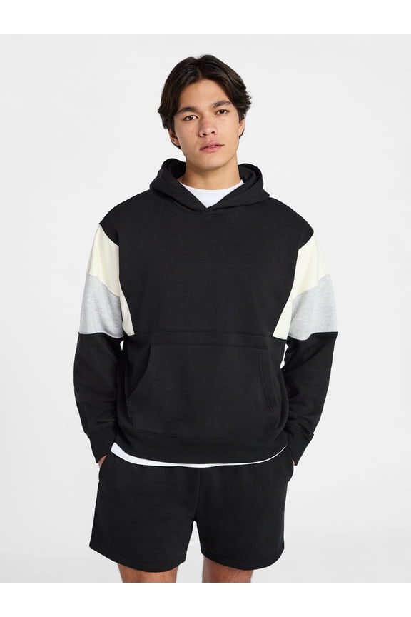 Colorblock Fleece Hoodie, Men's XS-5XL