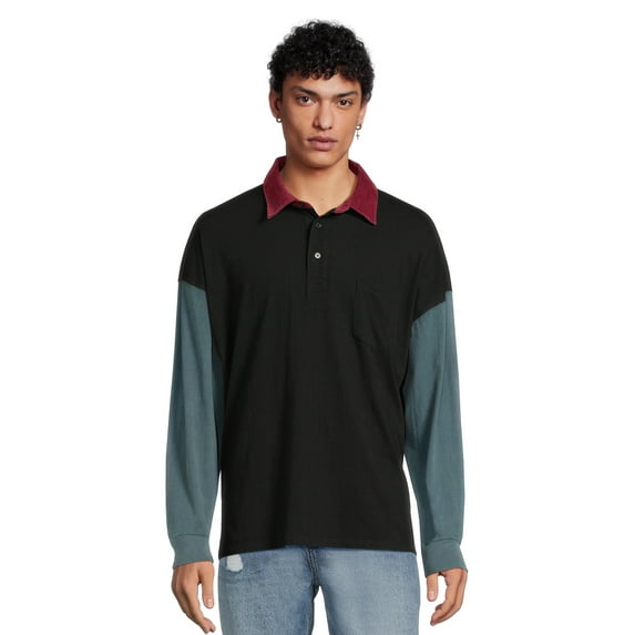 No Boundaries Men's & Big Men's Colorblock Polo, Sizes XS - 3XL