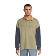 thumbnail image 1 of No Boundaries Men's & Big Men's Colorblock Polo, Sizes XS - 3XL, 1 of 5
