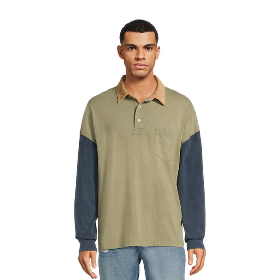 No Boundaries Men's & Big Men's Colorblock Polo, Sizes XS - 3XL