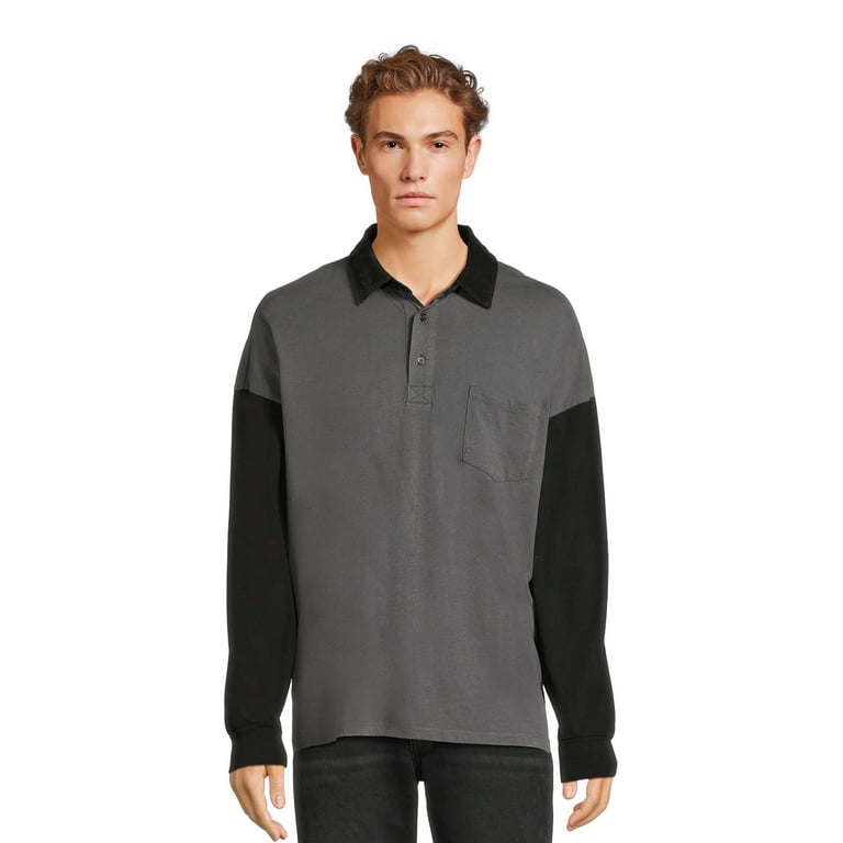 Mens 3xl black polo shirts top