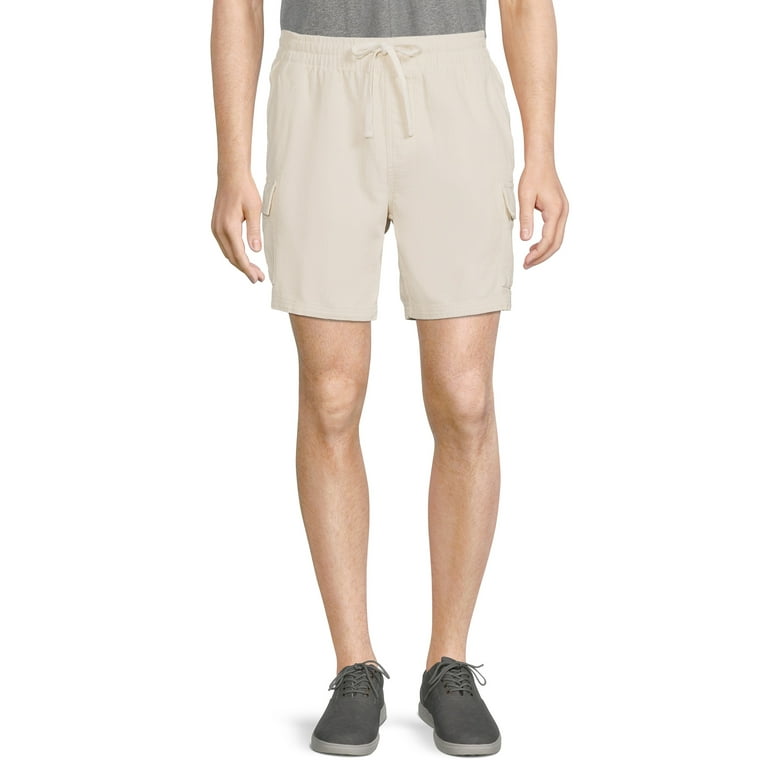 No boundaries men's top belted twill cargo short