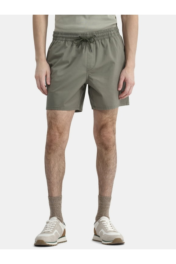 Men's & Big Men's Cotton Twill 6" Shorts, Sizes XS-5XL