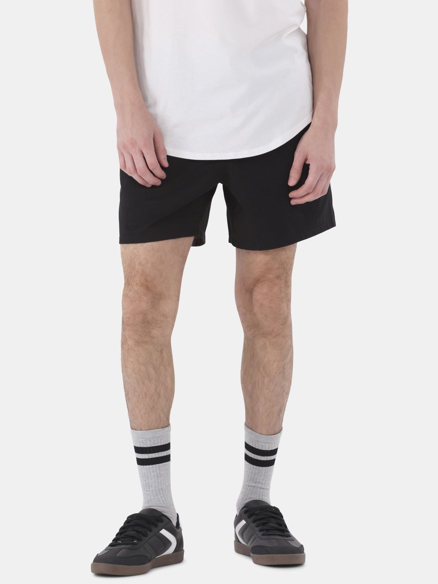No Boundaries Men's & Big Men's Cotton Twill 6" Shorts, Sizes XS-5XL