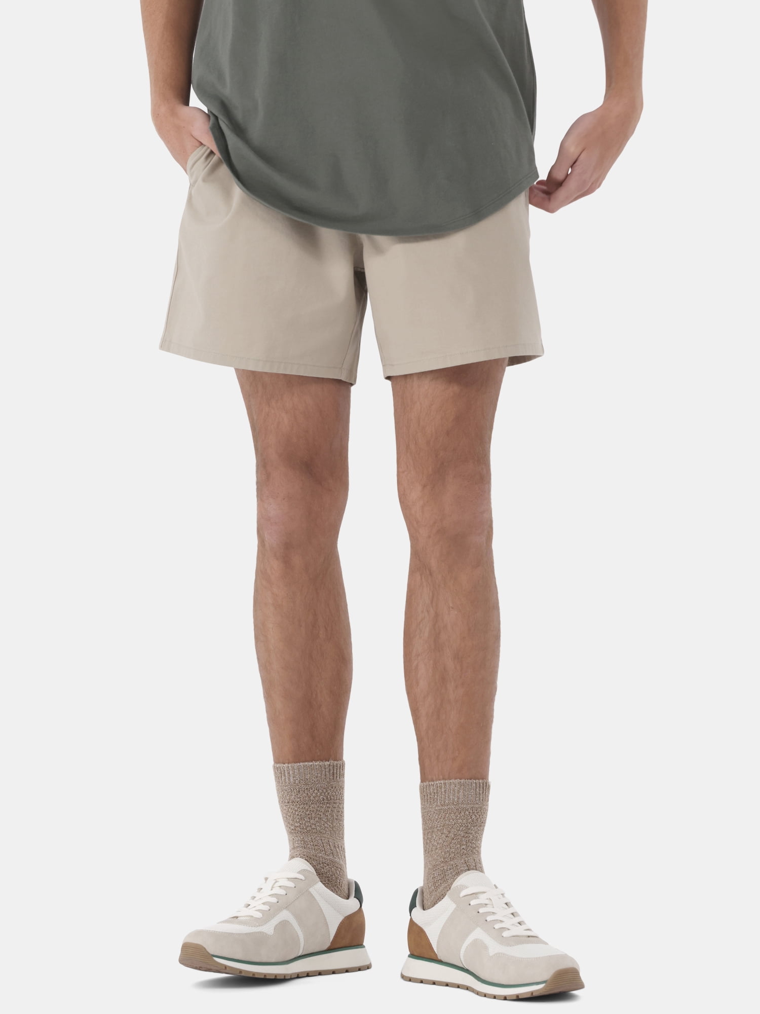 Men's & Big Men's Cotton Twill 6" Shorts, Sizes XS-5XL