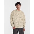 thumbnail image 1 of No Boundaries Crewneck Fleece Sweatshirt with Long Sleeves, Men's XS-4XLT, 1 of 5