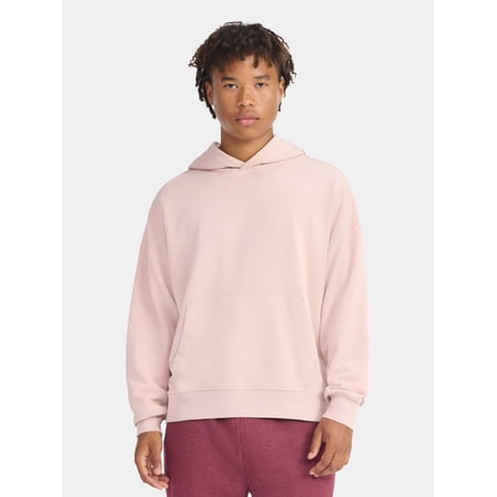 No Boundaries Boxy Fit Cropped Sweatshirt Hoodie, Men's & Big Men's