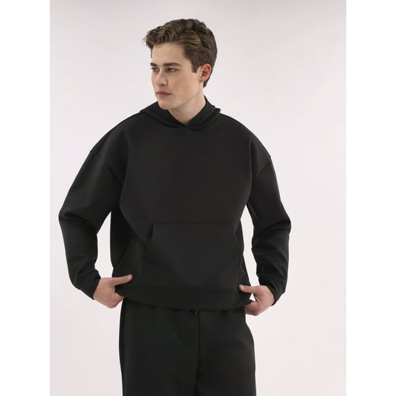 No Boundaries Men's & Big Men's Double Knit "Scuba" Fleece Sweatshirt Hoodie, Sizes XS-3XL