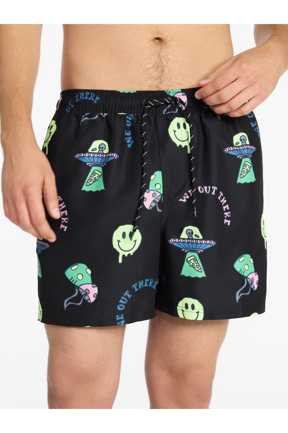 Swim Trunks, 5" Inseam, Men's S-5XL