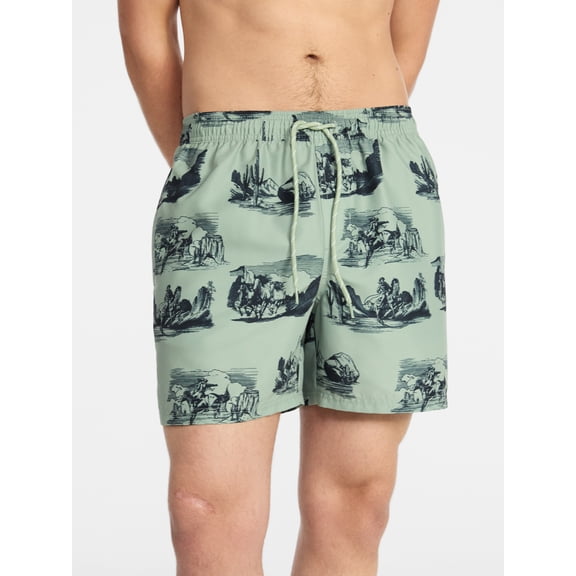 No Boundaries Swim Trunks, 5" Inseam, Men's S-5XL