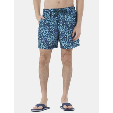 No Boundaries Men's & Big Men's Elastic Waist Swim Trunks, 6" Inseam, Size S-5XL