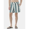 thumbnail image 1 of No Boundaries Men's & Big Men's Elastic Waist Swim Trunks, 6" Inseam, Size S-5XL, 1 of 5