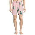 thumbnail image 1 of No Boundaries Men's & Big Men's Elastic Waist Swim Trunks, 7" Inseam, Sizes S-5XL, 1 of 7