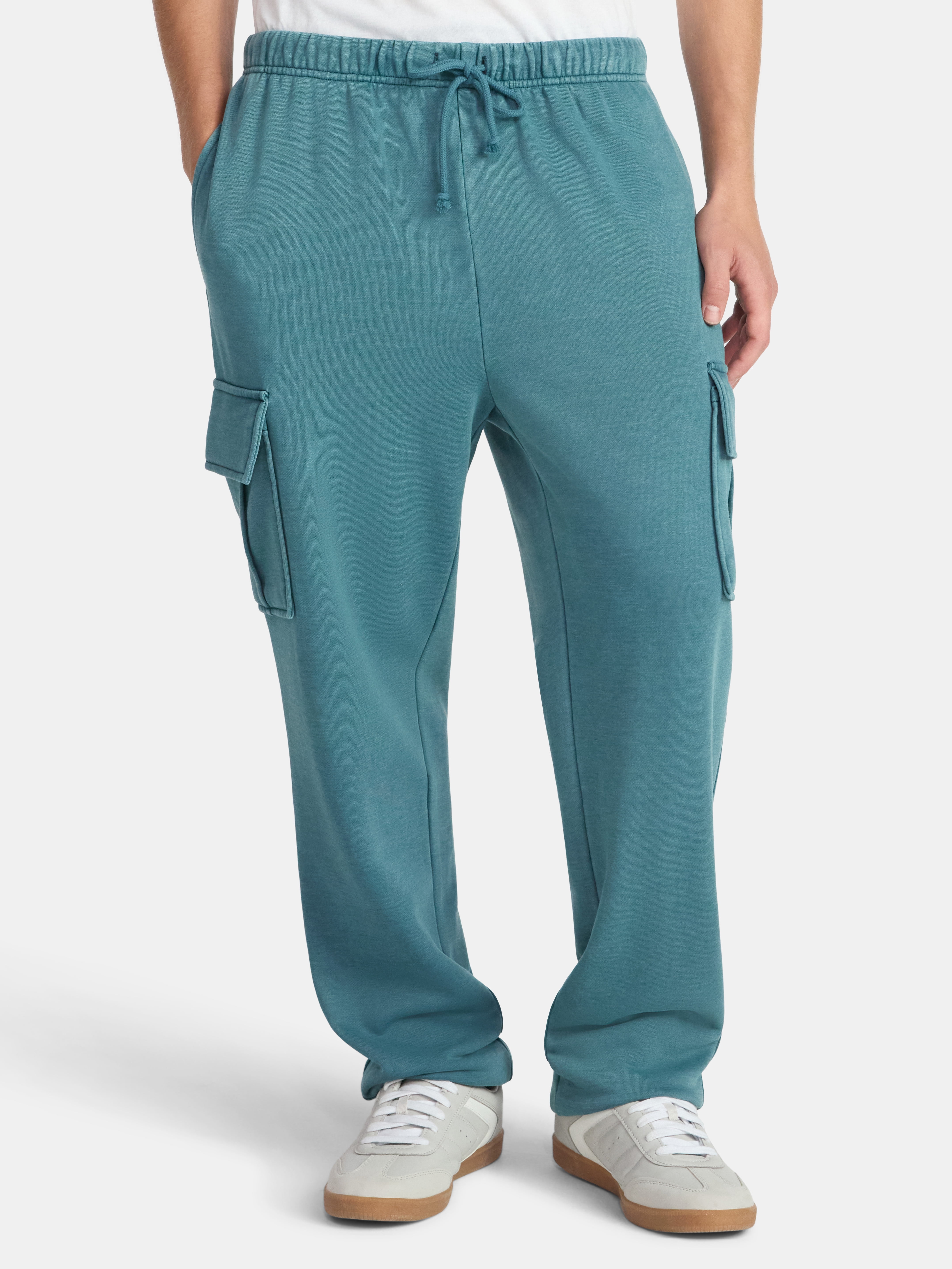 No Boundaries Fleece Cargo Jogger Pants, 30'' Inseam, Men's & Big Men's