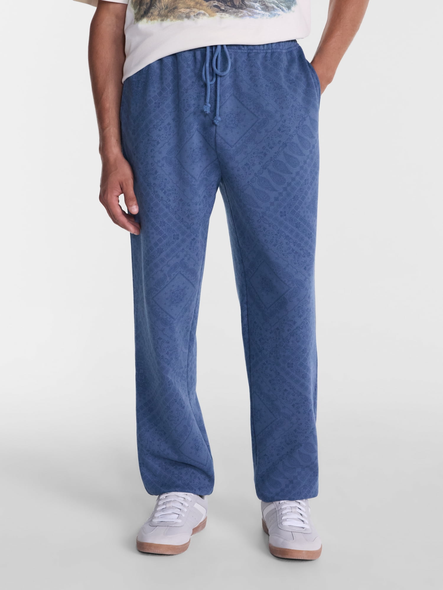 No Boundaries Fleece Jogger Sweatpants, 30'' Inseam Closed Hem, Men's Sizes XS-4XLT