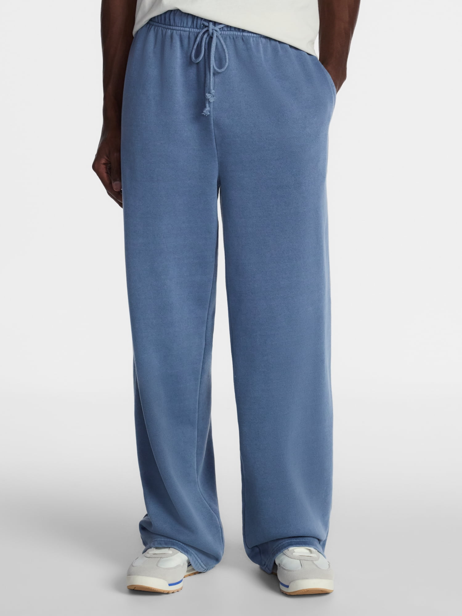 No Boundaries Fleece Open Hem Sweatpants, Men's XS-5XB