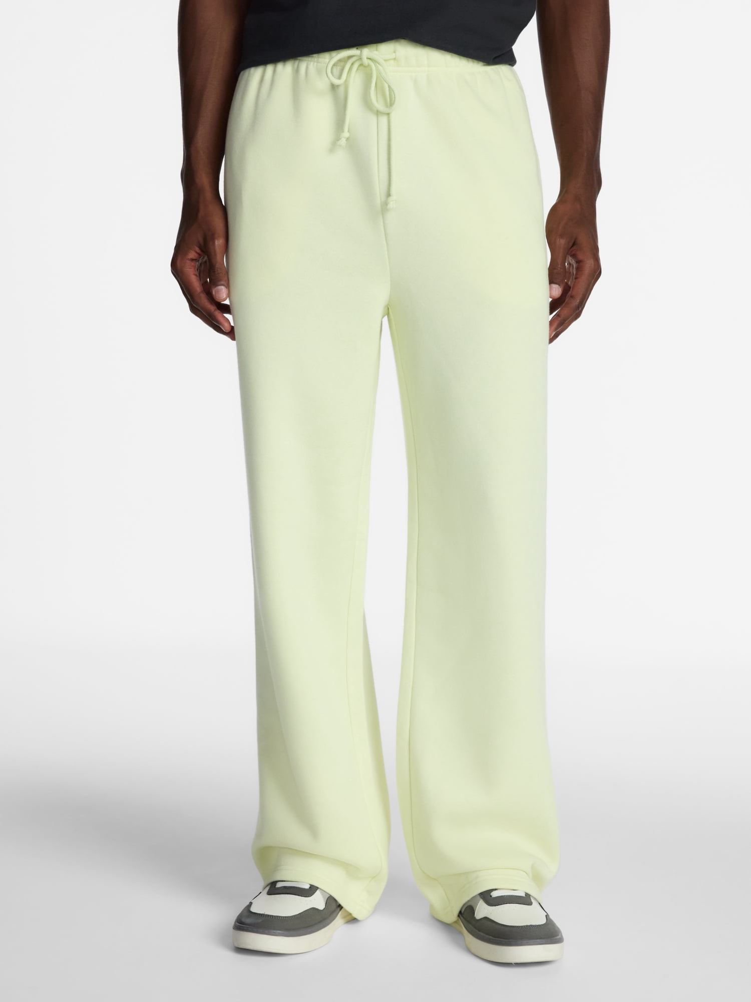No Boundaries Fleece Open Hem Sweatpants, Men's XS-5XB