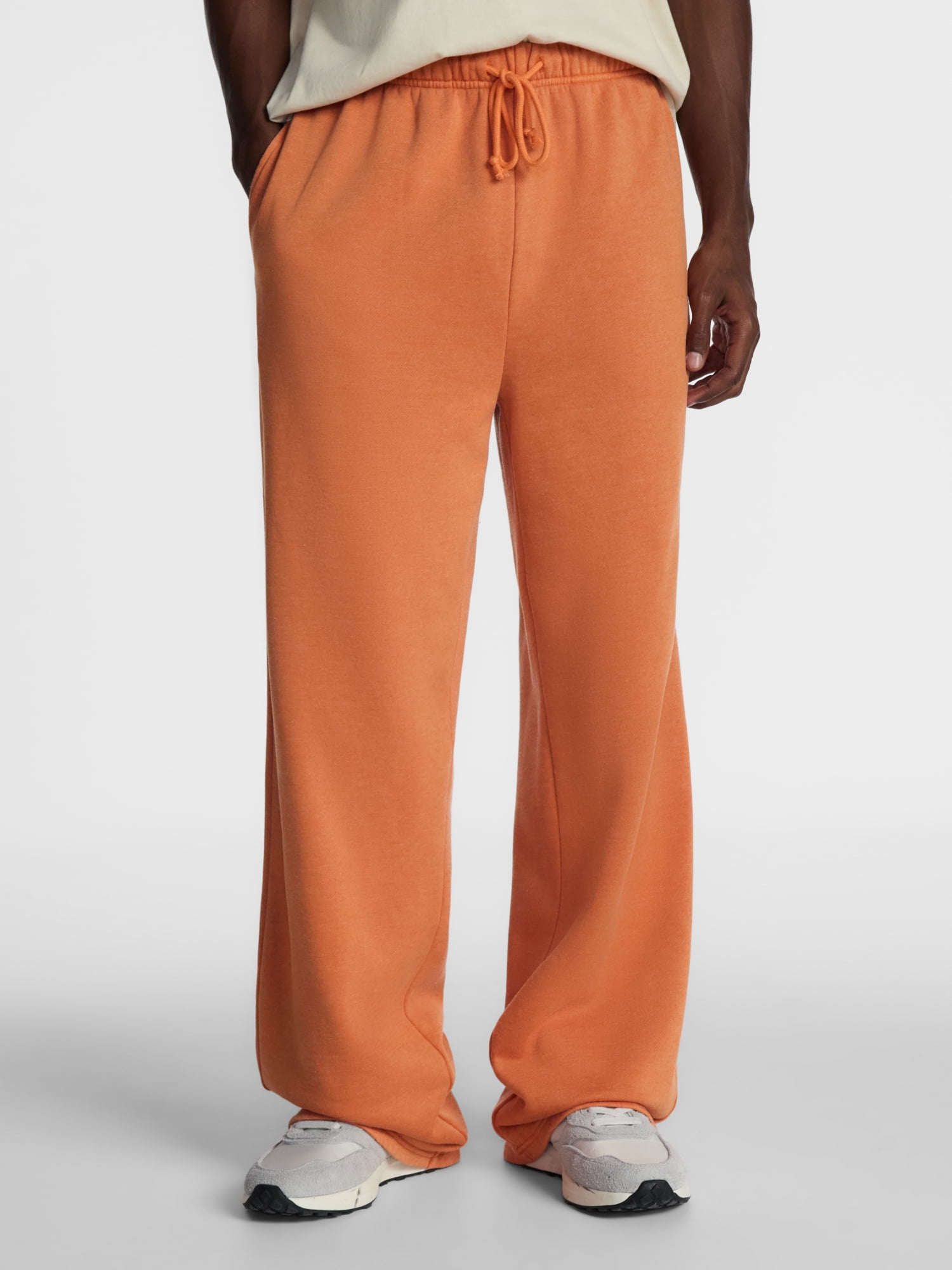No Boundaries Fleece Open Hem Sweatpants, Men's XS-5XB