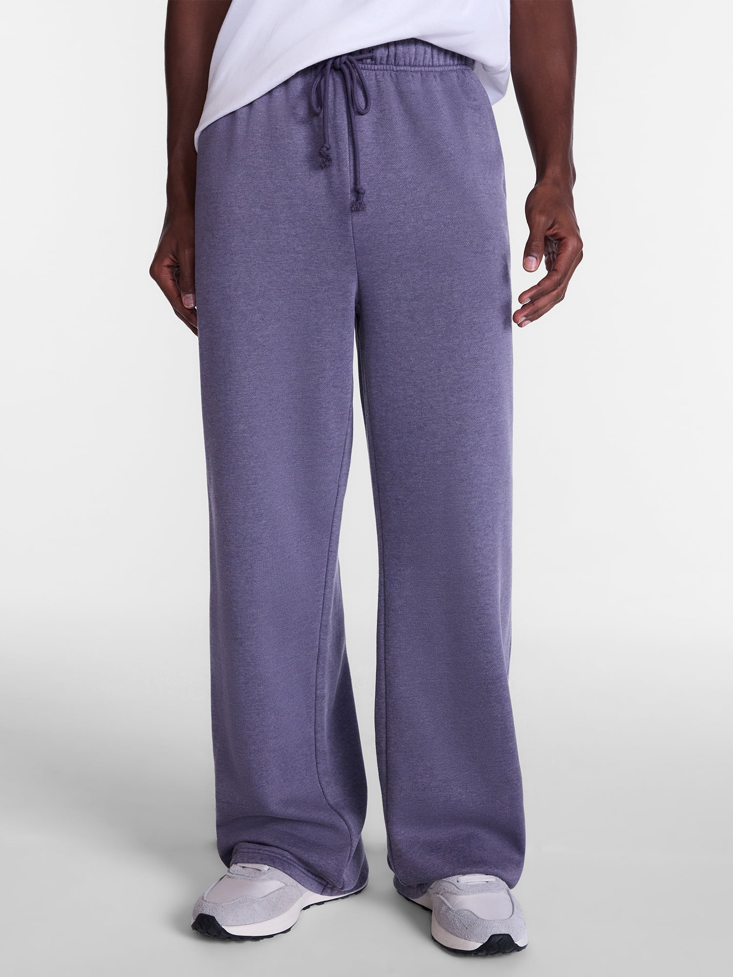 No Boundaries Fleece Open Hem Sweatpants, Men's XS-5XB