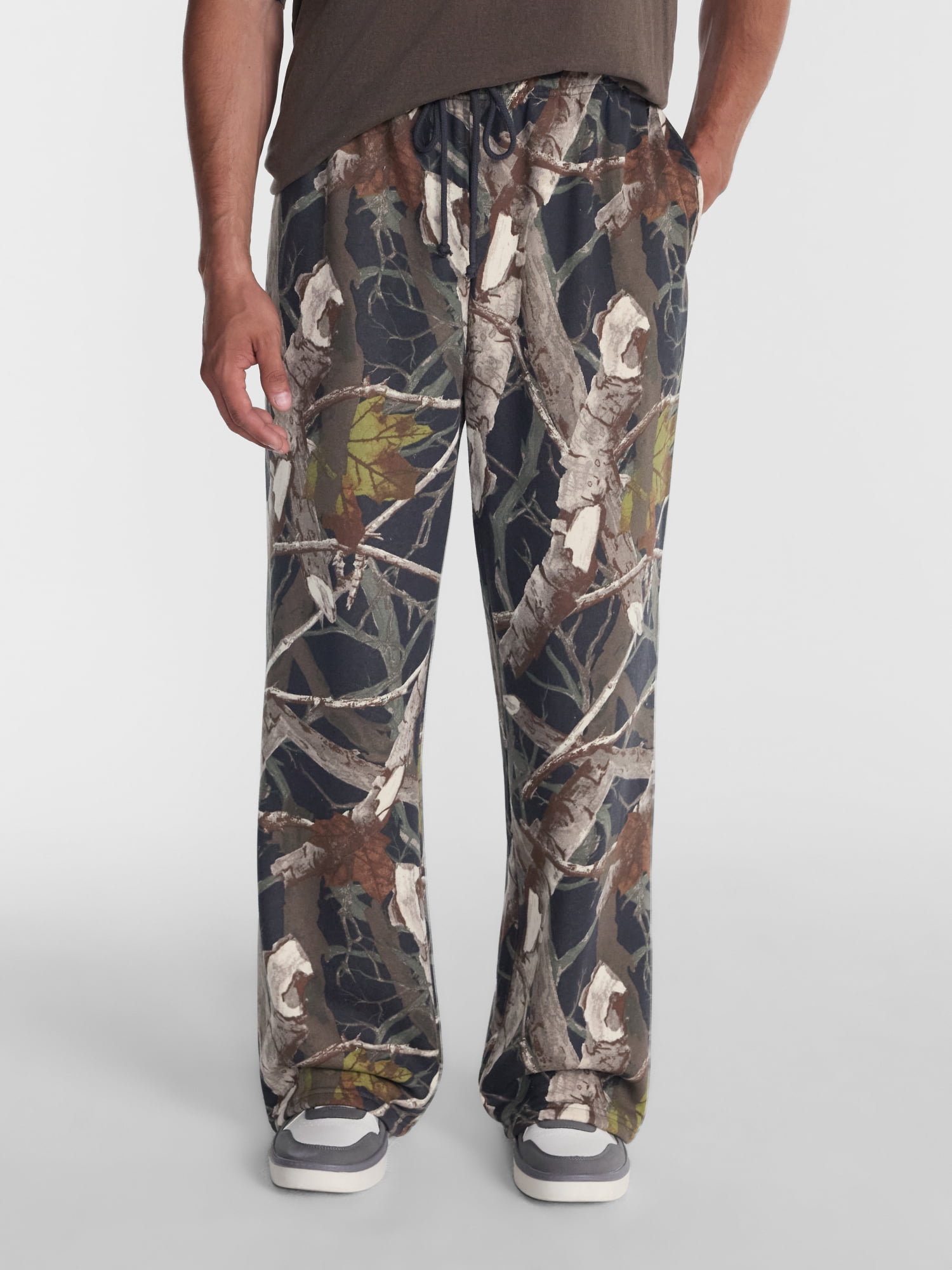 No Boundaries Fleece Open Hem Sweatpants, Men's XS-5XB