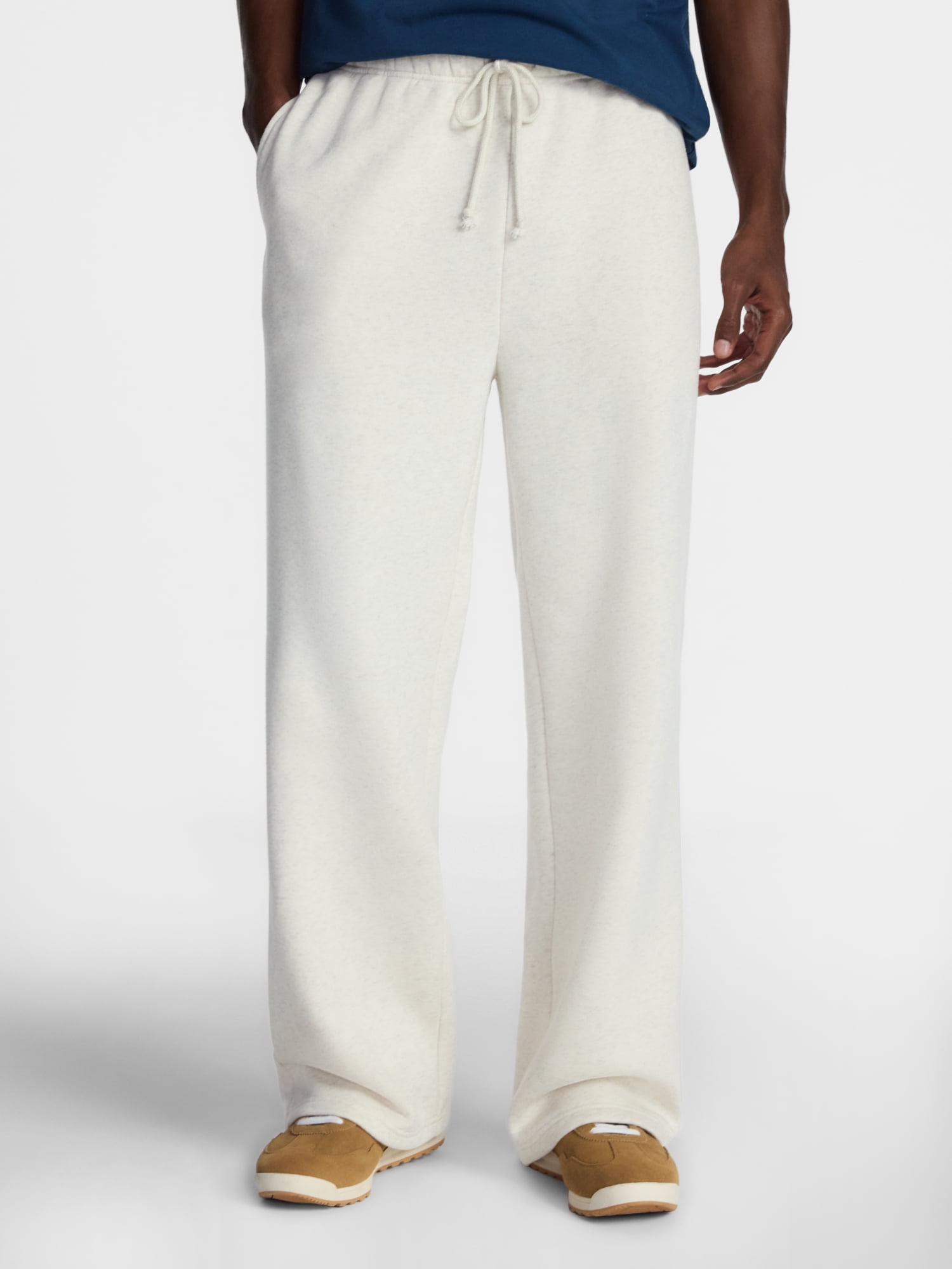 No Boundaries Fleece Open Hem Sweatpants, Men's XS-5XB