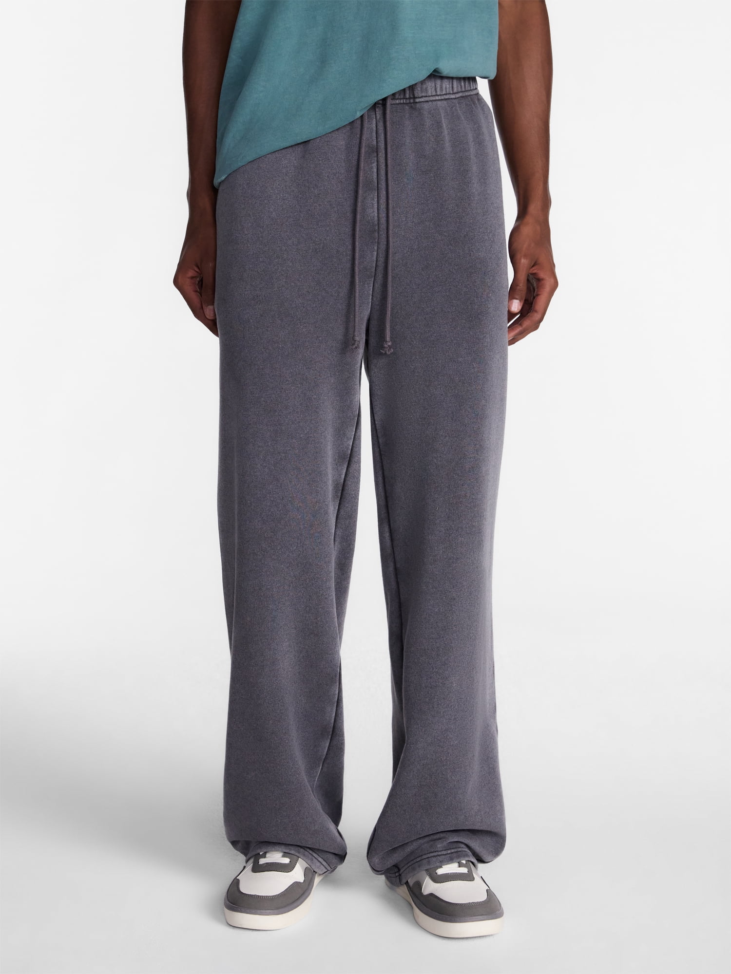 No Boundaries Fleece Open Hem Sweatpants, Men's XS-5XB