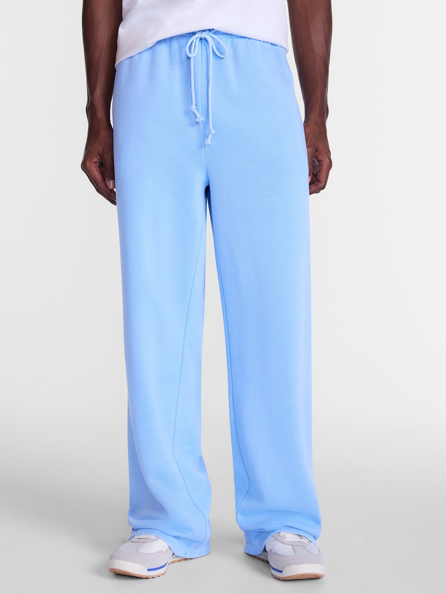No Boundaries Fleece Open Hem Sweatpants, Men's XS-5XB