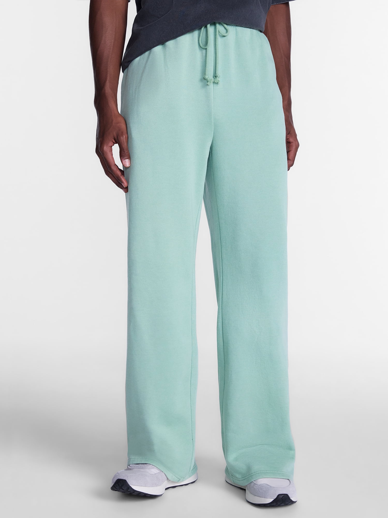 No Boundaries Fleece Open Hem Sweatpants, Men's XS-5XB