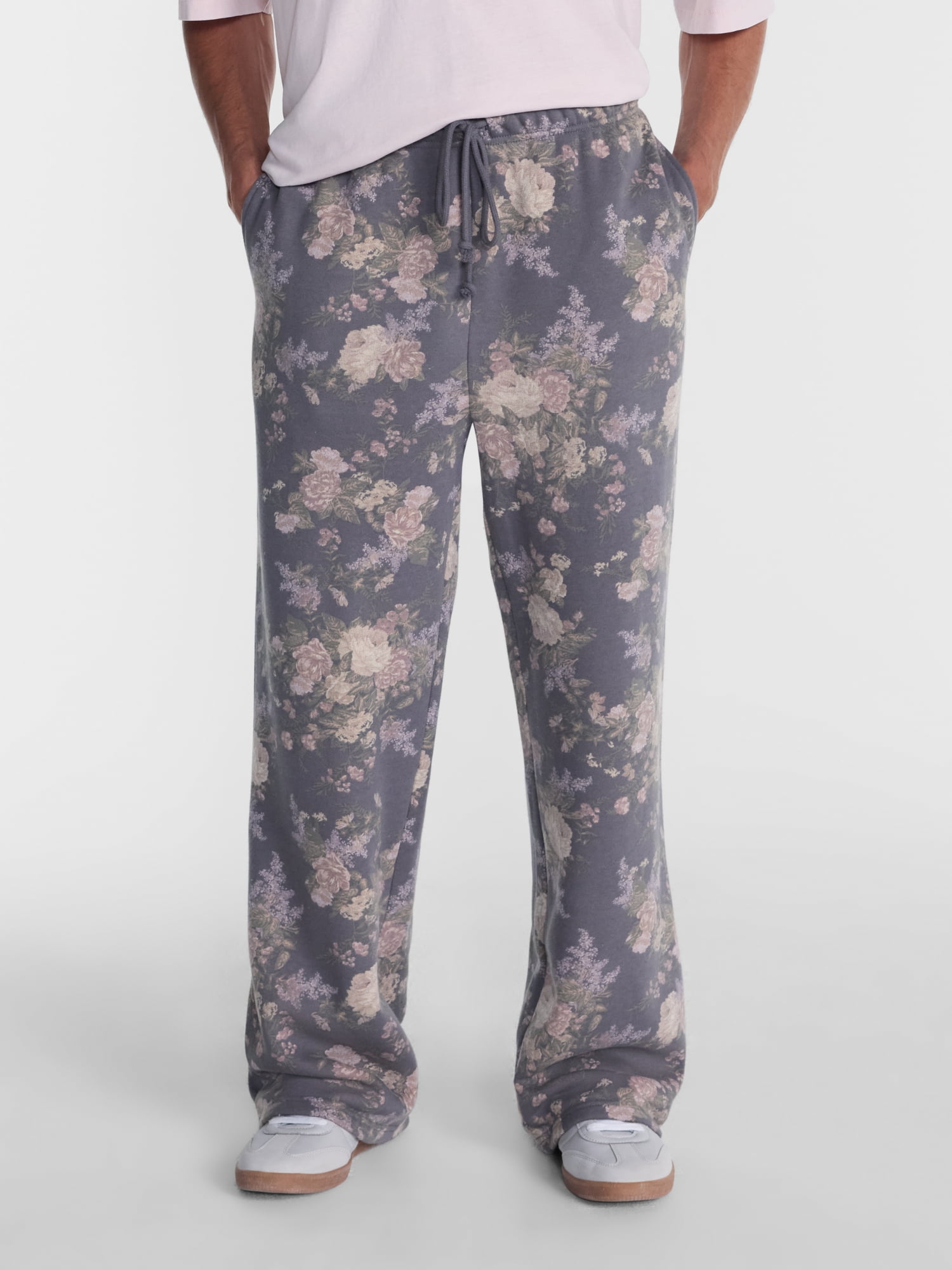 No Boundaries Fleece Open Hem Sweatpants, Men's XS-5XB