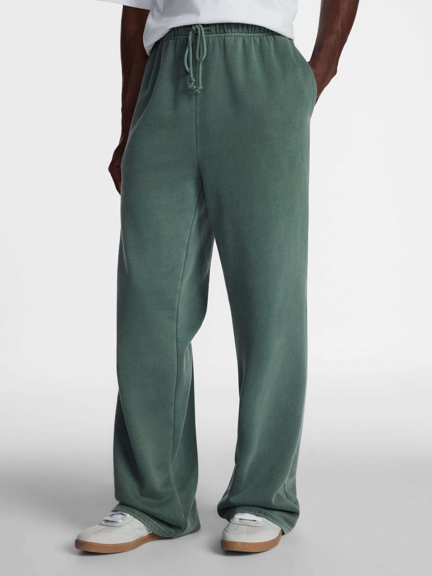 No Boundaries Fleece Open Hem Sweatpants, Men's XS-5XB