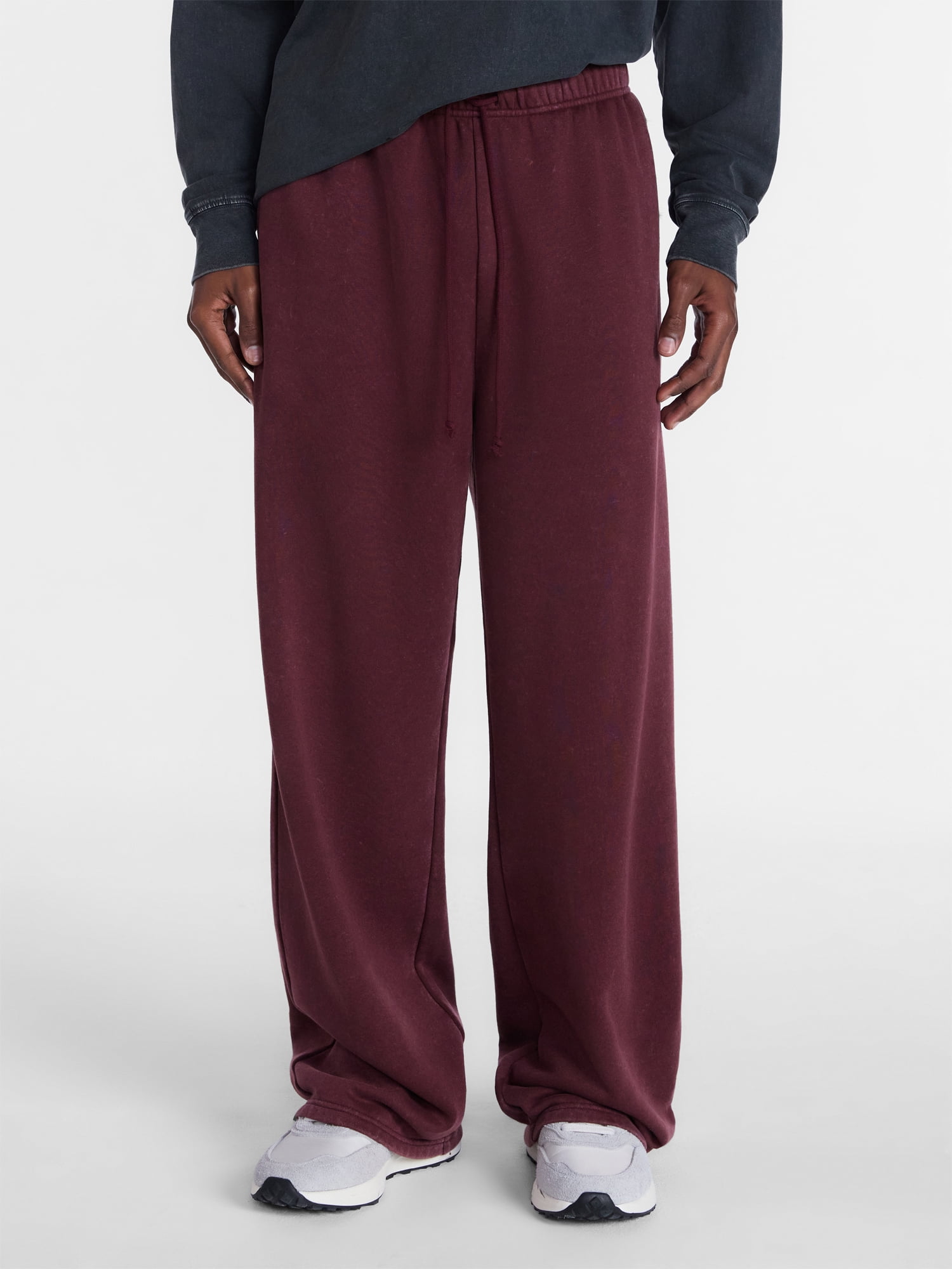 No Boundaries Fleece Open Hem Pants, Men's XS-5XB